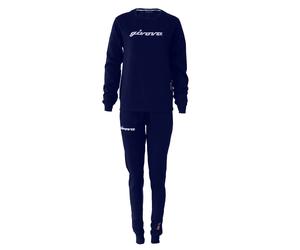 Sequined round neck tracksuit for women Givova 104 Bleu XL