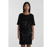 Sequined Short Sleeve Blouse Black