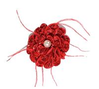 Sequined Silk Flower Patches for Evening Gown Dance Costume Sewing On Applique Flower for Handcraft Project Scarf Brooch Craft Hat Accessories