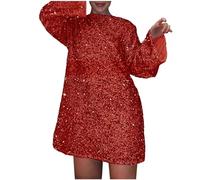 Sequined Sparkly Shining Sequin Bowknot Party Dress - Mini Loose Lightweight Evening Club Wedding Sexy Below The Knee Dress - Night Out Club Festival Rave Outfits