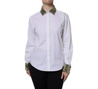 SequinEmbellished Collar Shirt- White Dolce & Gabbana White 38