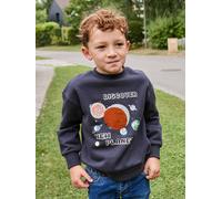 Sequinned "Planets" Sweatshirt for Boys anthracite
