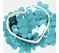 Sequins， 10/15/20/25/30mm with Side Hole PVC Flat Round Loose Sequin s Sewing Craft DIY Scrapbooking Pendant(Green,25mm 10gram)