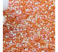 Sequins， 10000Pcs/Lot 10g 3mm Sequins Five-Pointed Star Sewing Craft DIY(Ab Orange)