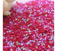 Sequins， 10000Pcs/Lot 10g 3mm Sequins Five-Pointed Star Sewing Craft DIY(Ab red)