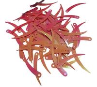 Sequins 1000pcs Chilli Ivory Shape Sequins 5 * 32mm PVC Flat Paillette Decoration 1 Hole 18 Colors Available(Red AB)
