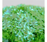 Sequins， 15mm Paillettes Suitable for Sewing Wedding Craft Women Garments Accessories Sequins for Crafts 10g/lot(Ab Green)