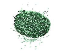 Sequins, 3mm / 0.1in 50g DIY PET No Hole Star Shape Sequins Bulk Colorful Chunky Glitter Embroidery Spangles for Sewing, Craft, Nails, Decorations, Art DIY (Green)