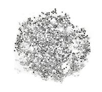 Sequins, 3mm / 0.1in 50g DIY PET No Hole Star Shape Sequins Bulk Colorful Chunky Glitter Embroidery Spangles for Sewing, Craft, Nails, Decorations, Art DIY (Silver)