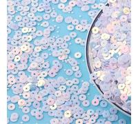 Sequins， 4mm for Sewing Clothes Decoration Sequins DIY Handmade Accessories(White 2,4mm 20g)