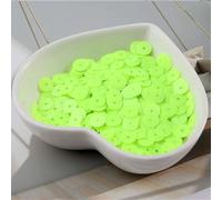 Sequins， 720Pcs 6mm Solid Color Flat Round Sequins for Sewing Craft&Wedding Decoration DIY Handmade Accessories(Solid Fluo Green)