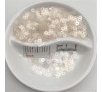 Sequins， 8mm Flat Round Sequins Paillette Suitable for Sewing Craft Wedding Decoration Dress Shoe Cap DIY(Pure Transparent,6mm 720pcs)