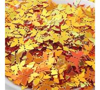 Sequins Butterfly Shape PVC Bulk Nail Sequins Nails DIY Clothing Sewing Supplies Footwear Party Decoration(Golden red)