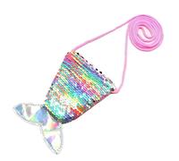 Sequins Coin Purse,Mermaid Tail Purse Handbags Zipper Wallet Pouch,Mini Children's Coin Purse,Crossbody Bags Change Purse Kids Wallets for Girls Kids Birthday Party Favors Decoration Shopping