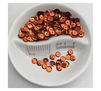 Sequins， Cup Round for Crafting Sewing Multicolor 3-10mm(Orange,6mm 150g)