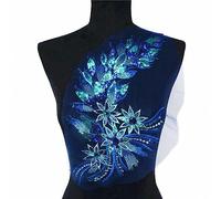 Sequins Feather Tail Cloth Paste Patches Lace Sewing Collar Embroidered Trims Mesh Sew on Patches Wedding Dress Accessories