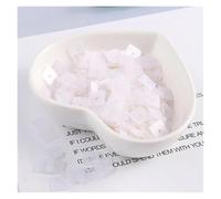 Sequins， Flat Square Sequins for Crafting and Sewing, 4mm/5mm/7mm, Multicolor(Matt White,5mm 1000pcs 10g)