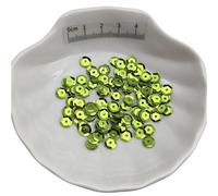 Sequins for Crafting, 10g Cup PVC Sequins Multicolor 3/4/6/10mm(Light Green,4mm)