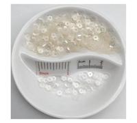 Sequins， for Crafting and Sewing, 6mm Cup Round, Multicolor(Pure Transparent)