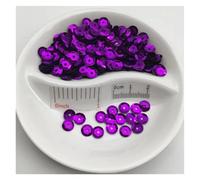 Sequins for Crafting, Cup Round Sequins for Crafting Sewing Multicolor 3-10mm 10g/150g(Purple,6mm 150g)