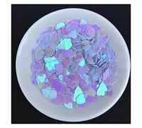 Sequins for Crafting, Sequins for Crafting 1200pcs/Lot 6mm Love He Shape PVC Loose Paillettes Multicolor(Ab White)
