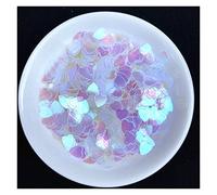 Sequins for Crafting, Sequins for Crafting 1200pcs/Lot 6mm Love He Shape PVC Loose Paillettes Multicolor(Ab Transparent)
