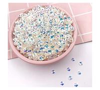 Sequins for Crafting, White 5mm Transparent PVC Loose Flower Paillettes Sequins for Crafting 20g