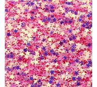 Sequins for Crafts 50g PVC Star Sequins 3.0mm Color Glitter Loose Paillette for DIY Nail Art Decoration Supplies Hair Beauty Makeup(Gold Pink)
