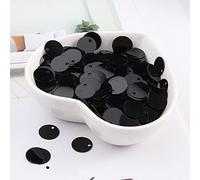 Sequins for Sewing,10g/Pack Various Sizes Black Sequins Craft PVC Flat Round Oval Paillettes Women Full Dress DIY Sewing Accessoriies-50mm 12Pcs(12mm 200Pcs)