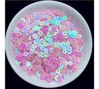 Sequins for Sewing,Mix Colors 3mm 4mm 5mm 6mm Flat Round PVC Loose Sequins Paillettes Sewing Craft for Wedding Decoration Garments DIY Accessory(Ab Light Green,2mm 4000pcs 10g)