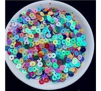 Sequins for Sewing,Mix Colors 3mm 4mm 5mm 6mm Flat Round PVC Loose Sequins Paillettes Sewing Craft for Wedding Decoration Garments DIY Accessory(Random Ab Mixed,2mm 4000pcs 10g)
