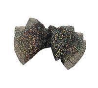 Sequins Layered Bowknot Shape Hair Claw For Girls High Ponytail Anti-Slip Hair Clutcher For Taking Photo Hair Pins