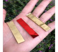 Sequins,Plastic Sequins, 10x50mm 1hole 2hole Rectangular Highlight Large Acrylic s DIY Sew Performance Costumes Stage Background(Blue,1hole)
