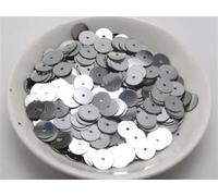 Sequins,Plastic Sequins, 60Gram 5mm 6mm 8mm 10mm 12mm Flat Round Loose s Suitable for Sewing Wedding`(Silver,5MM 8000PCS)