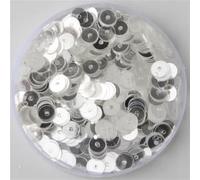 Sequins， Round Flat Cup Loose Sequins Paillette Sewing Wedding Craft DIY Accessories 10g(6mm Flat Crystal tra)