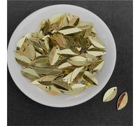 Sequins,Sequins Decorations,300pcs 6 * 14mm Cup Oval Folded Sequins Loose Sequin Paillettes for Crafts Wedding Decoration Sewing Accessories (Color : Gry) (Color : Light Gold, Size : Pack of 1)