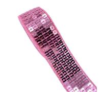 Sequins Trim Paillette Fabric Ribbon, Flat Sequin Strip 25mm by 2-5 Yards Multicolor 18 Pcs for Sewing Crafts Accessories(Color 10,5 Yards)