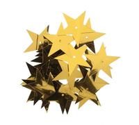 Sequins Various Shapes Cup Flat Round Star Snowflake Square Buy 1 Or 2PKs 485D, 12002 30mm Gold Star x23, 2 Packs