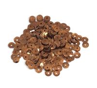 Sequins Various Shapes Cup Flat Round Star Snowflake Square Buy 1 Or 2PKs 485D, 27034 5mm Bronze Cup x500, 1 Pack