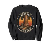 Sequoia Hiking Crew Hiker Squad Matching Group Gift Retro Sweatshirt