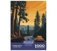 Sequoia National Park 1000 Piece Jigsaw Puzzle, Historic Square Architecture, Premium Paper Puzzle, Decorative Artwork for Travel Lovers, Paper Board, 38x26cm/1000pcs