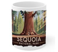 Sequoia National Park California Ceramic Coffee Mug 11oz - Tea Coffee Mug with Comfortable Grip - Unique Travel Gift Cup for Office or Home - Vibrant Long-Lasting ID44991