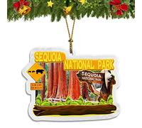 Sequoia National Park Christmas Ornament Acrylic Christmas Tree Pendant Decorations Classic Travel Souvenir Gift Collection -656