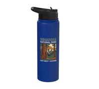 Sequoia National Park Giant Forest California Vintage Scene Stainless Steel Insulated Water Bottle