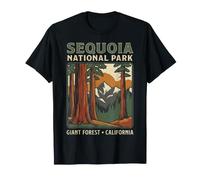 Sequoia National Park Giant Forest California Vintage Scene T-Shirt