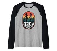 Sequoia National Park Hiking Camping Men Women Kids Raglan Baseball Tee