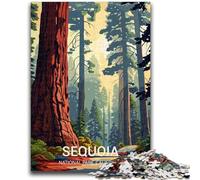 Sequoia National Park Poster 1000 Pieces Jigsaw Puzzles For Teens And Adults, Challenging Game And Family Play Parent-child Interaction 1000pcs (26x38cm)