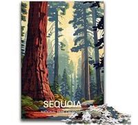 Sequoia National Park Poster Jigsaws Puzzles 1000 Pieces for Adults Gifts, Staycation Kill Time Birthday Present, Gifts, Wall Art for 14+ 1000pcs (50x75cm)