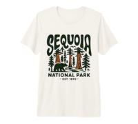 Sequoia National Park Retro Bear Outdoor Hiking Adventure Premium T-Shirt