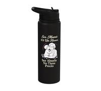 Ser Mamá Honor Ser Abuela Heartfelt Mother Day Spanish Quote Stainless Steel Insulated Water Bottle